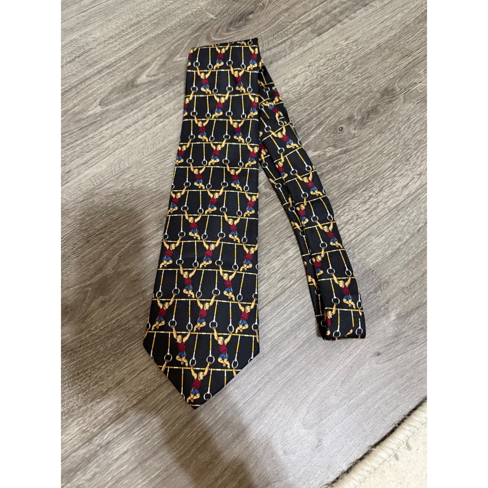 Brooks Brothers Makers Silk Tie Gymnastics Olympic Rings Novelty USA